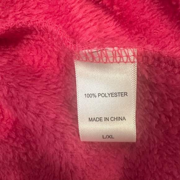Ulta Beauty Robe Size L/XL Barbie Pink Shimmering Sequin Trim Along Shawl Cozy - Picture 10 of 14